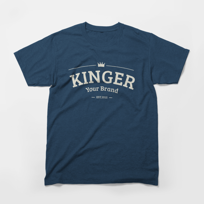 Blue T-shirt with logo