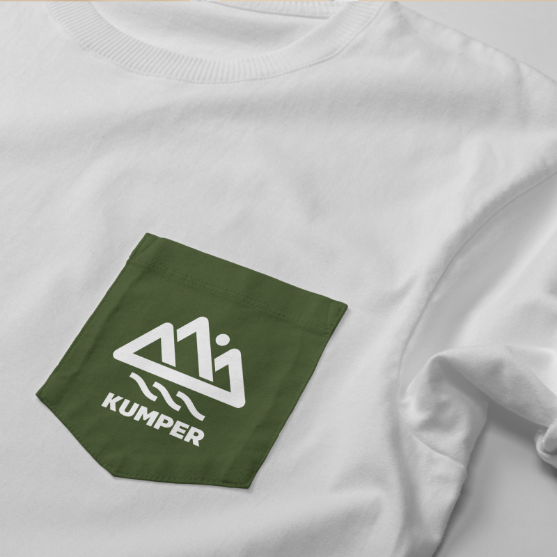 Blue T-shirt with logo – Image 2